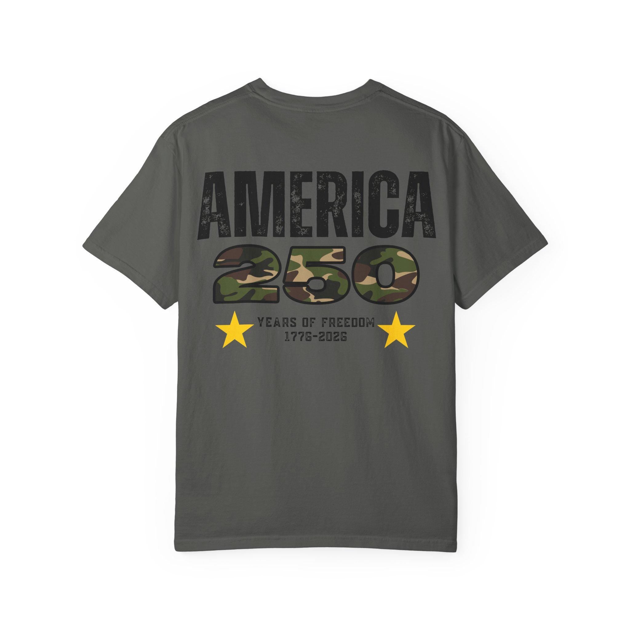 America 250th Anniversary T-Shirt, Freedom Isn't Free Patriotic Tee, 1776-2026