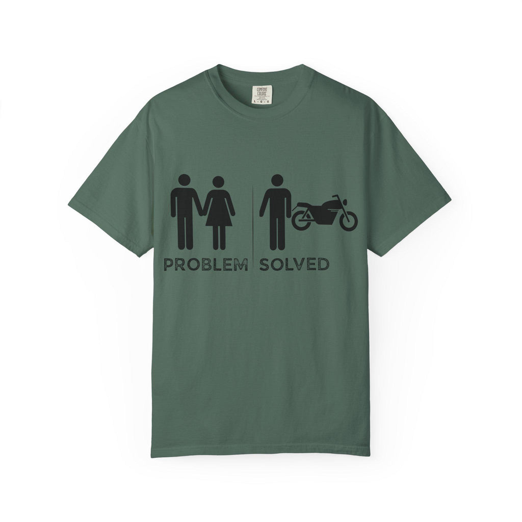 Problem Solved Motorcycle T-shirt | Funny Motorcycle Humor