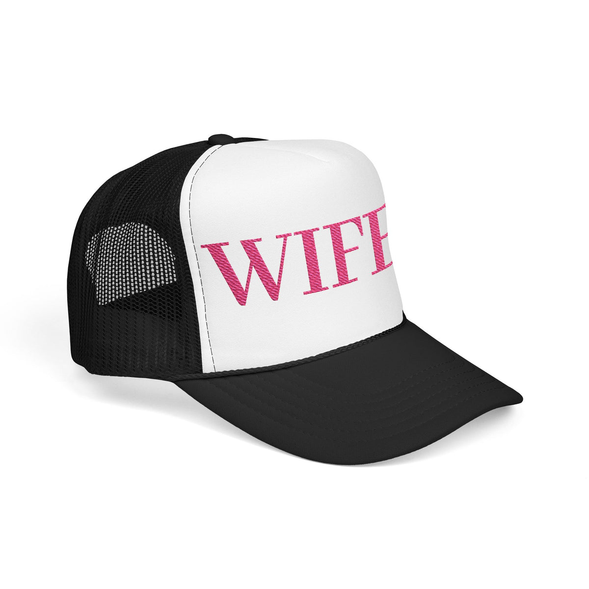 Wifey Foam Trucker Hat | Pink Embroirdered Text