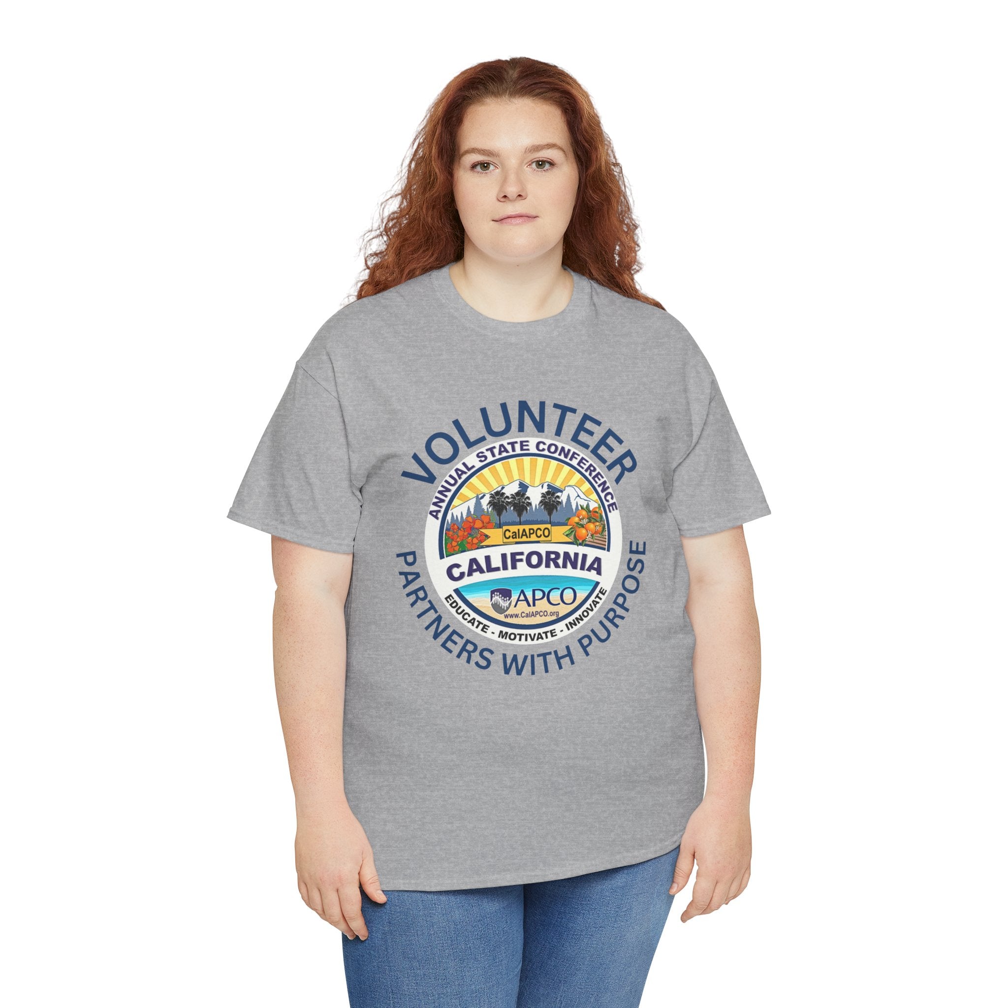 Volunteer T-Shirt — CalAPCO California State Conference  "Volunteer Partner with Purpose”