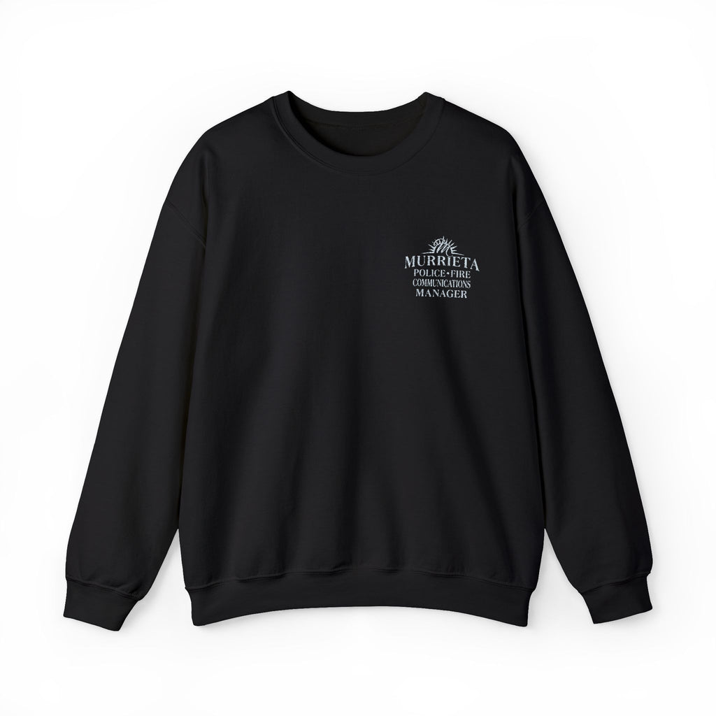 MPD MANAGER Unisex Embroidered  Logo Crewneck Sweatshirt