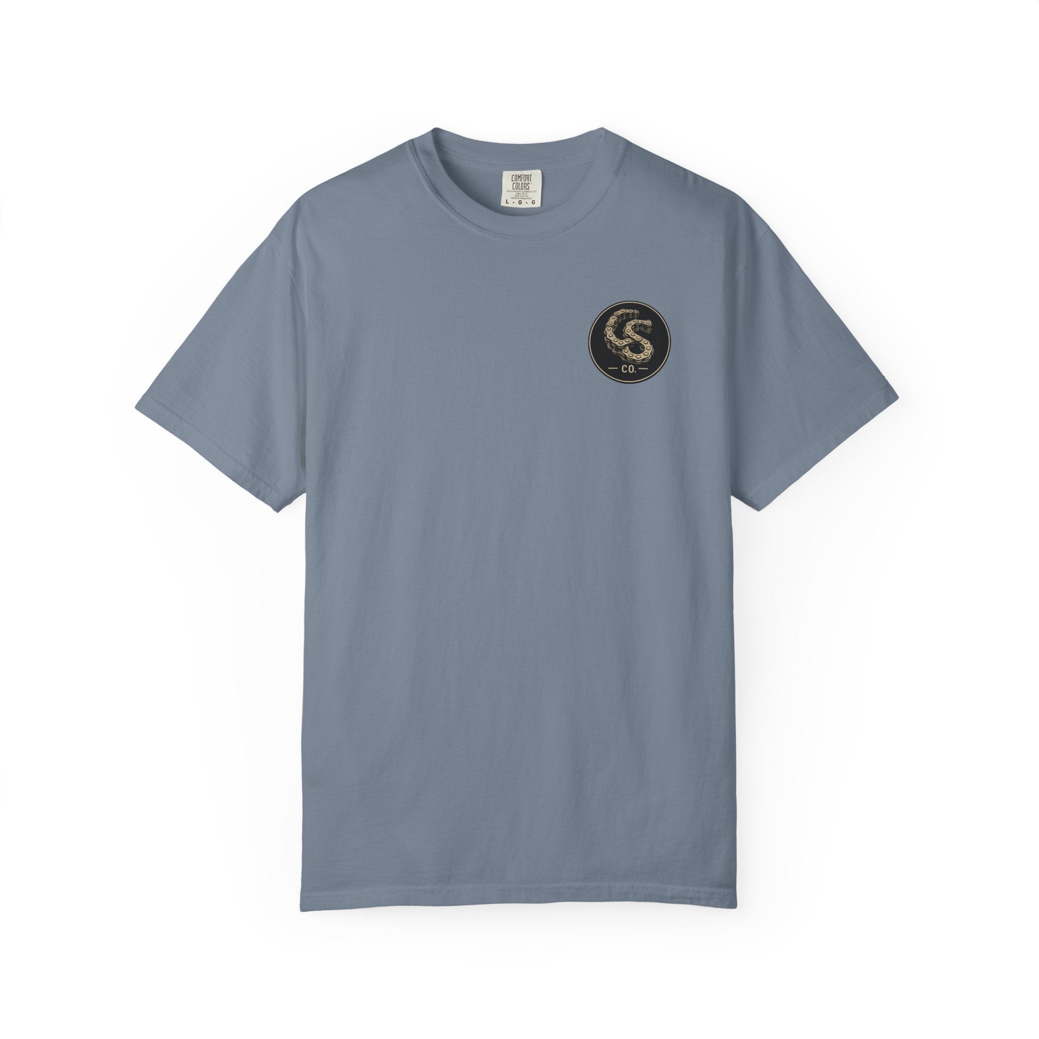 Alien Abduction Motorcycle T‑Shirt — Sci‑Fi Desert Rider Tee