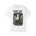 Home Sick Motorcycle UFO T‑Shirt — Alien Abduction Biker Graphic Tee