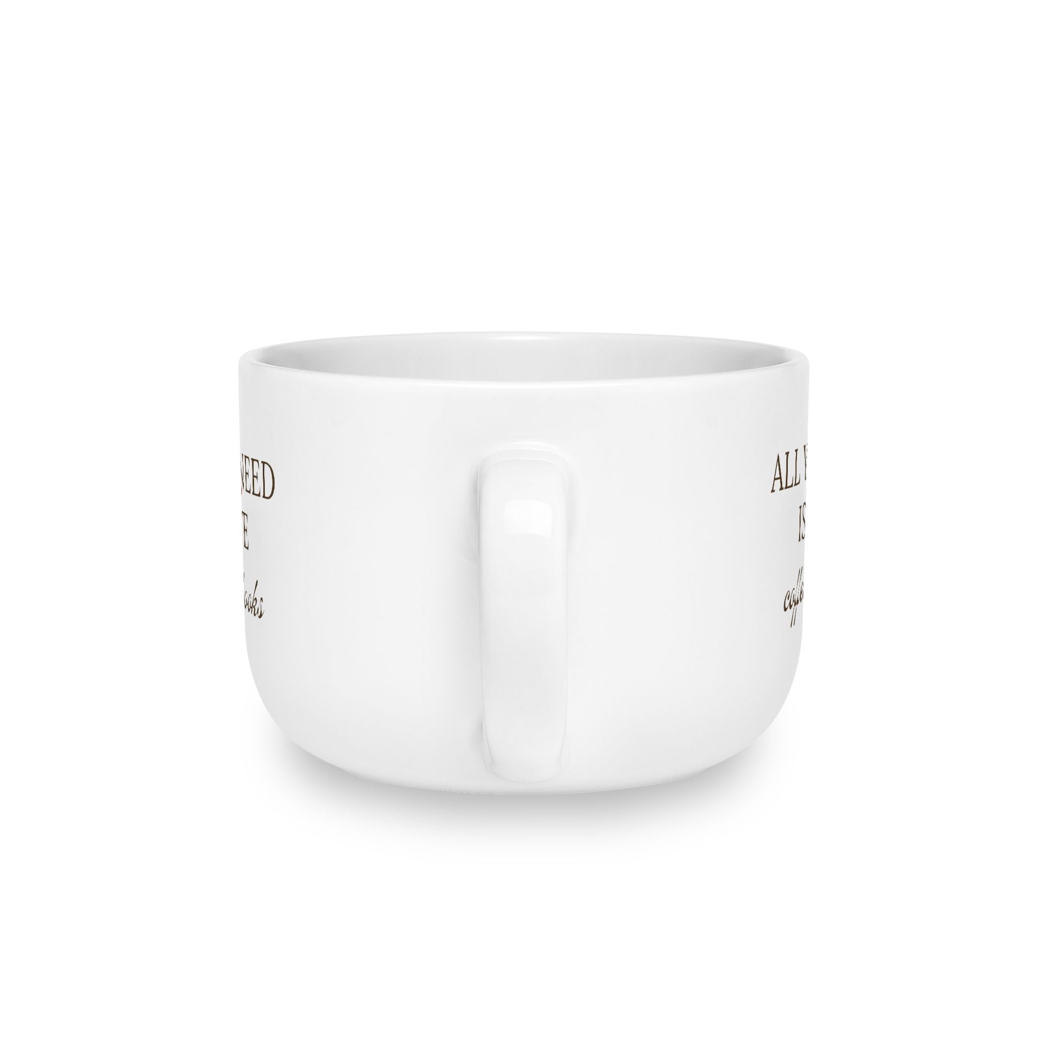 All You Need Is Coffee & Books Latte Mug – 25oz Ceramic