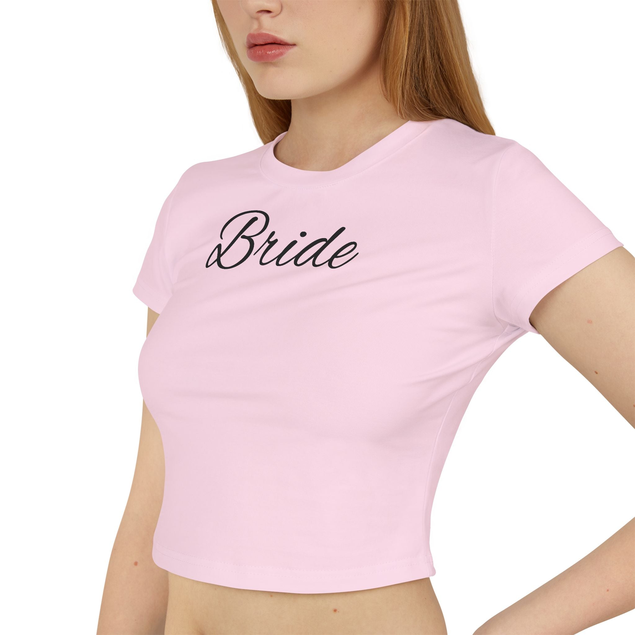 Bride Baby Tee — Bridal Party Crop Top for Bachelorette & Wedding Events