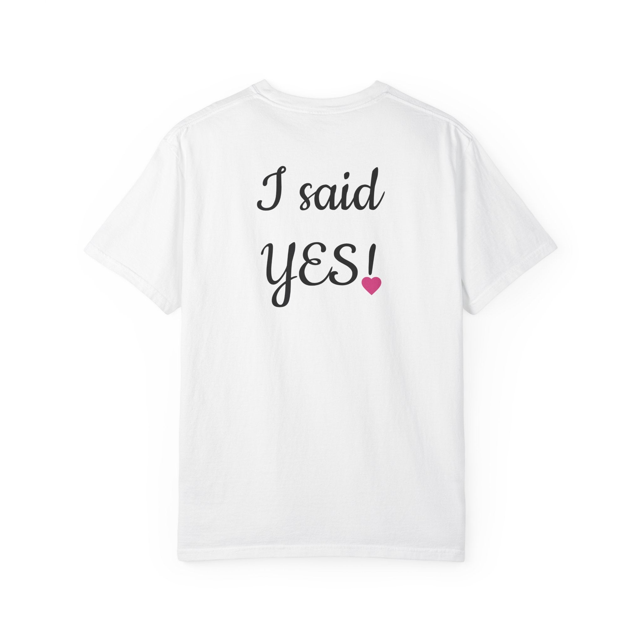 "Here Comes the Bride" Custom Comfort Colors Tee — Personalized Bachelorette Shirt