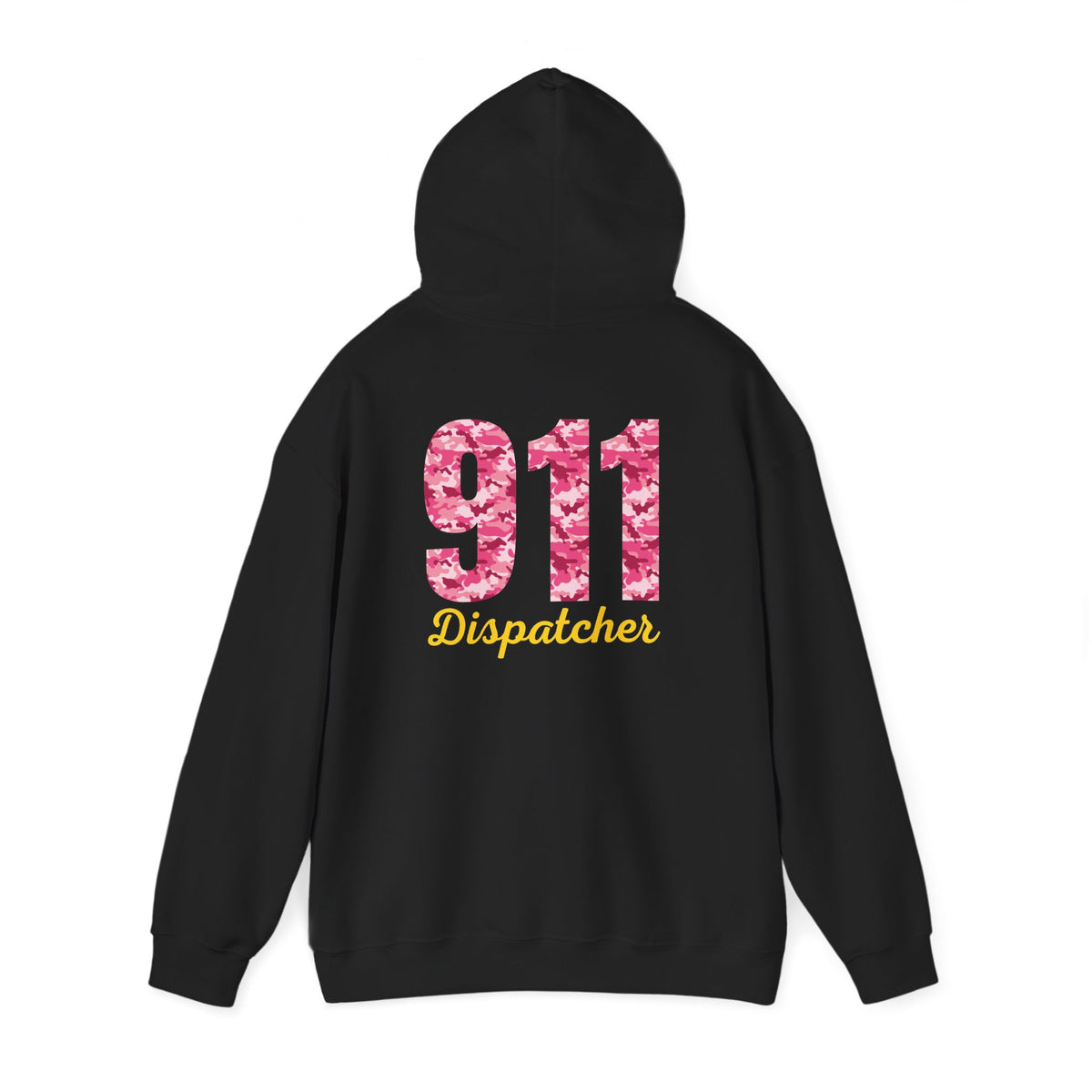 911 Dispatcher Hoodie — Pink Camo Emergency Dispatcher Gift