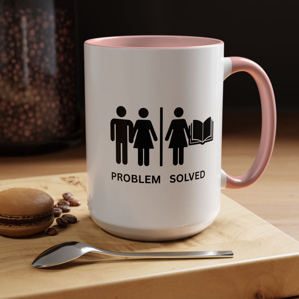 Coffee Mug — Problem Solved Funny Book Lover Gift