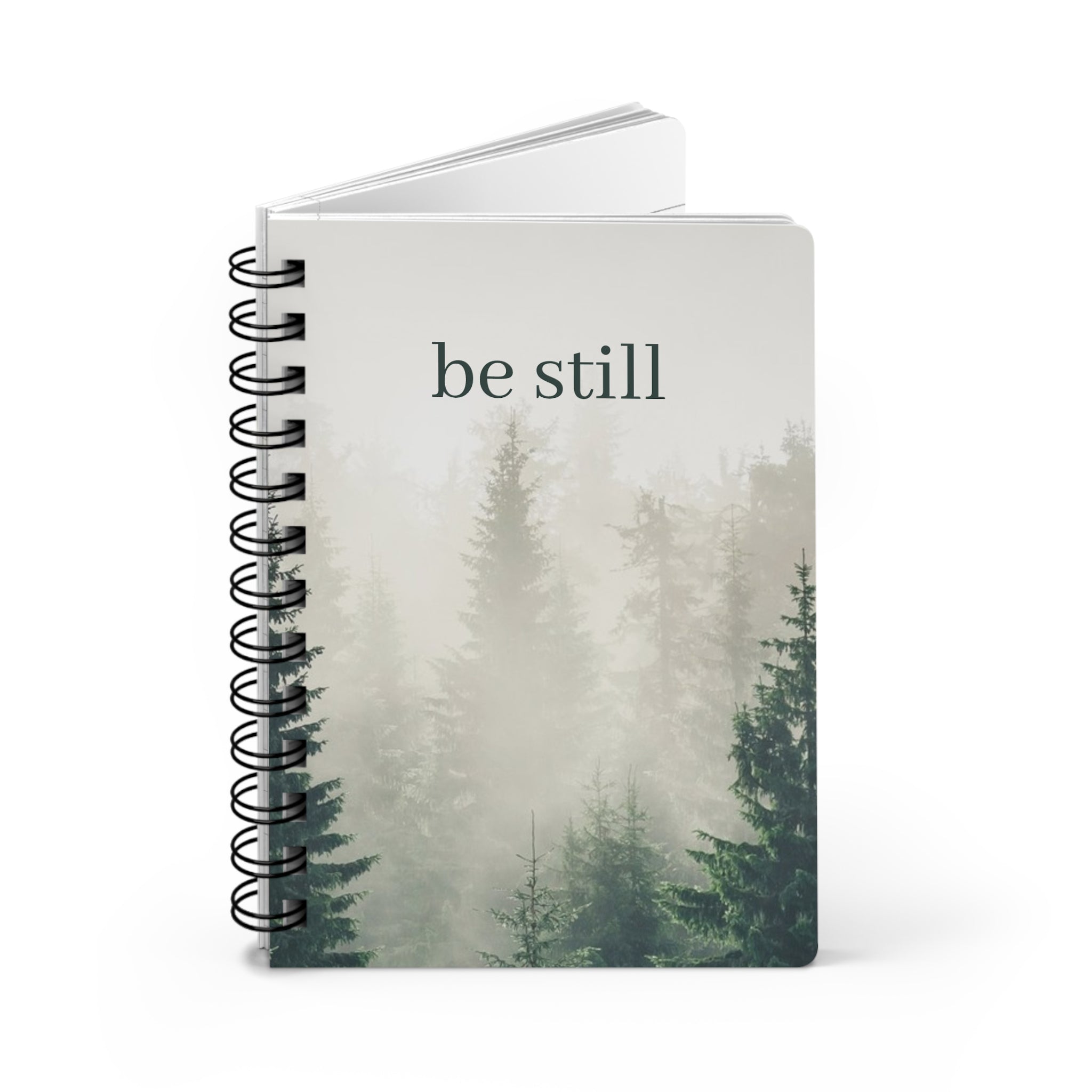 Be Still Forest Journal — Spiral-Bound Mindfulness Notebook