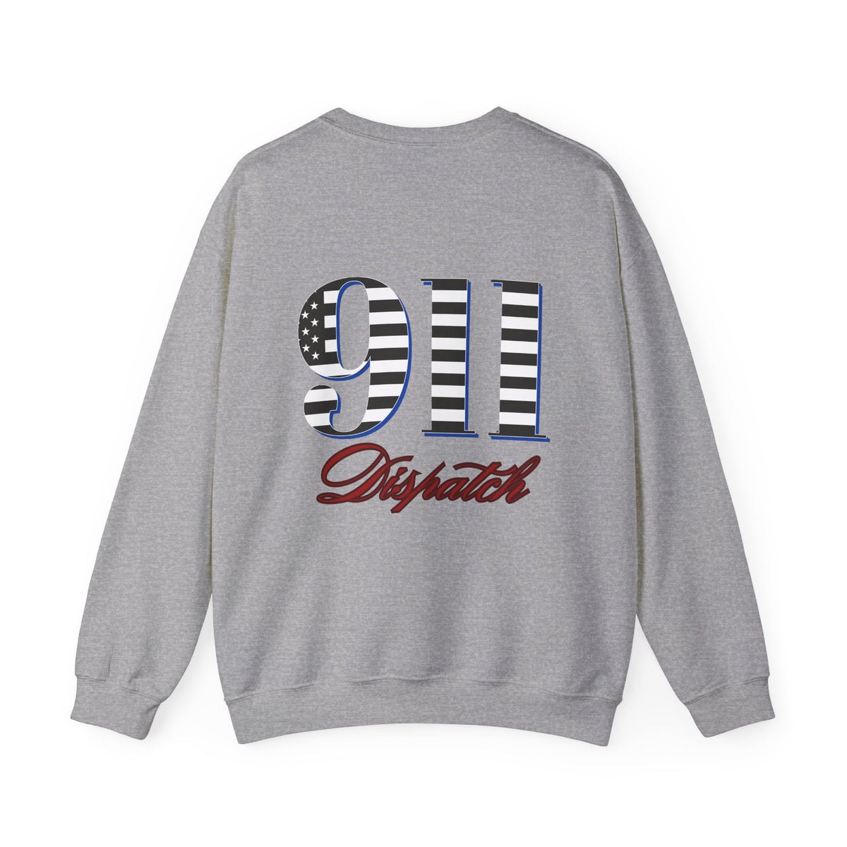 911 Dispatch Sweatshirt | American Flag Stripes, Emergency Response Tee