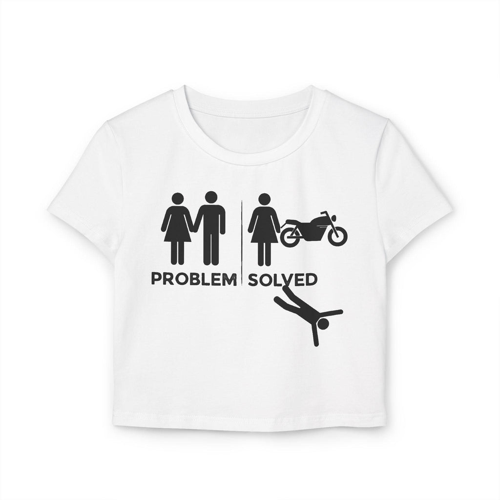 Problem Solved motorcycle tee | Women's Baby Tee