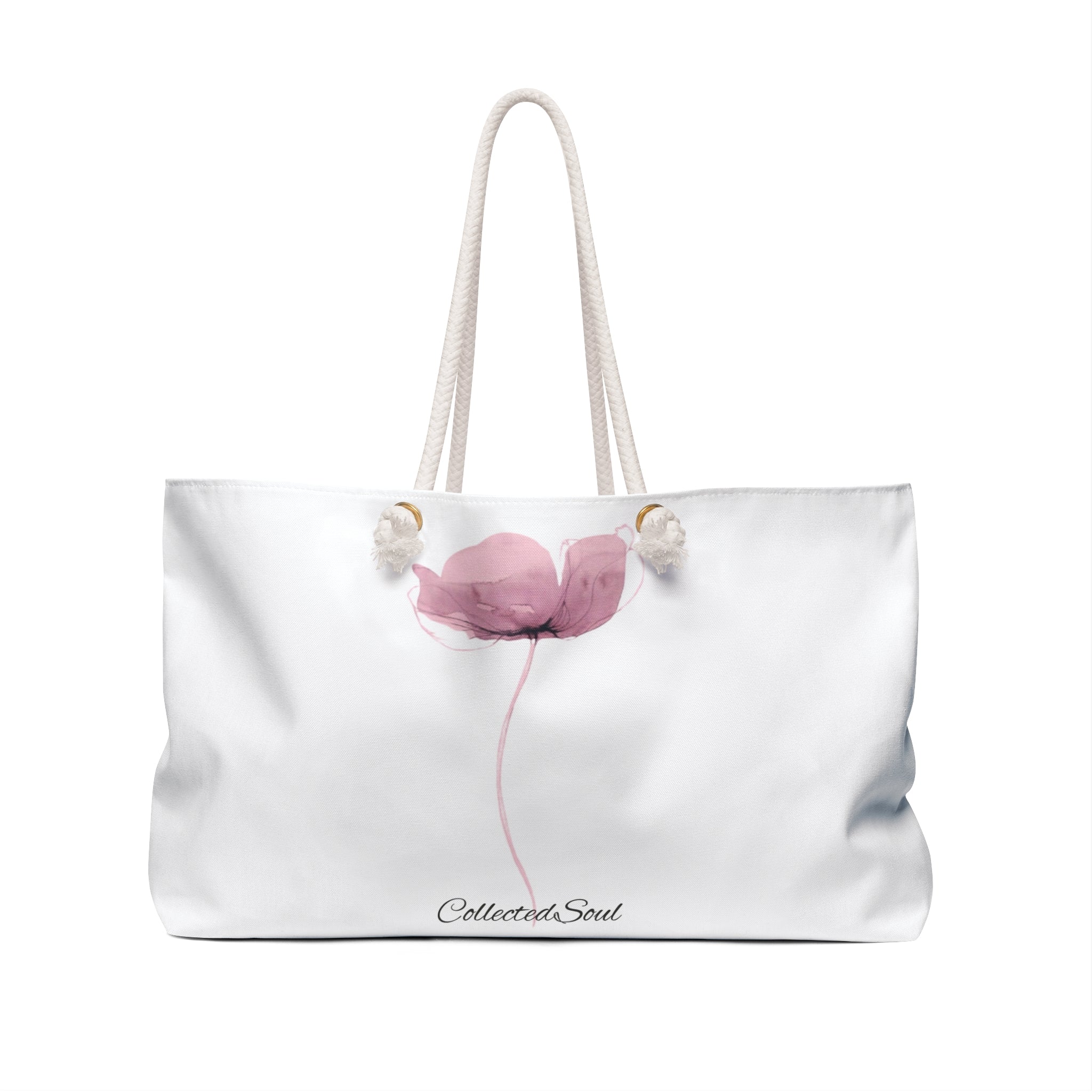 Weekender Bag — "Plot Twists & Pretty Things" Floral Travel Tote