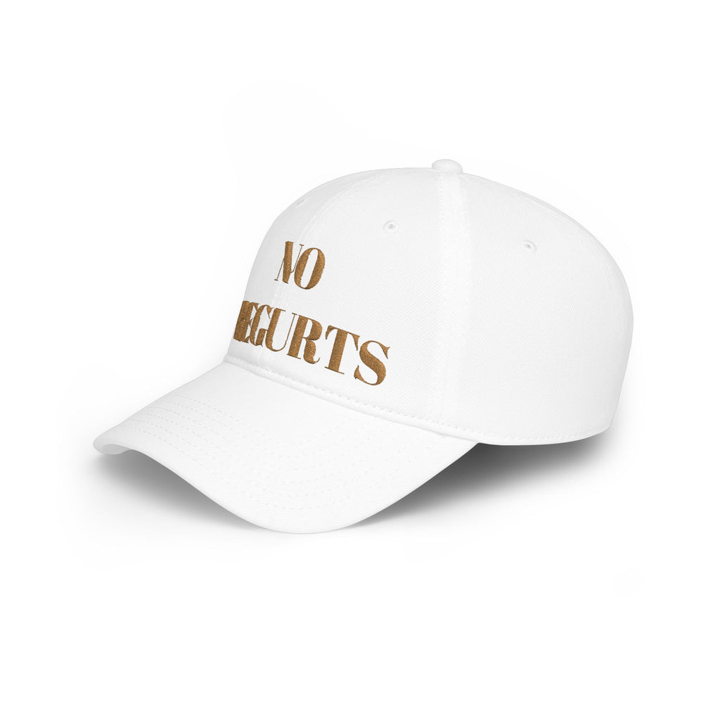 No Regurts Baseball Cap — Funny Low Profile Hat