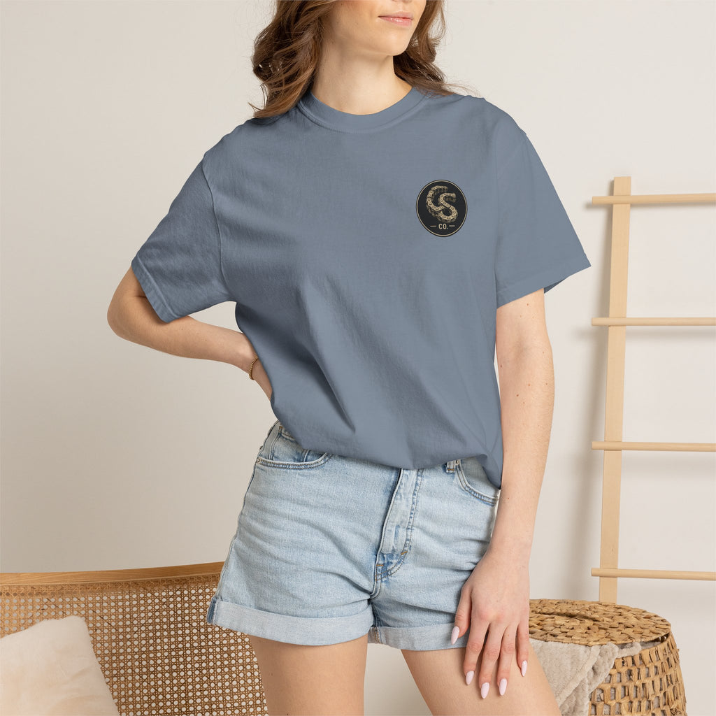 Alien Abduction Motorcycle T‑Shirt — Sci‑Fi Desert Rider Tee