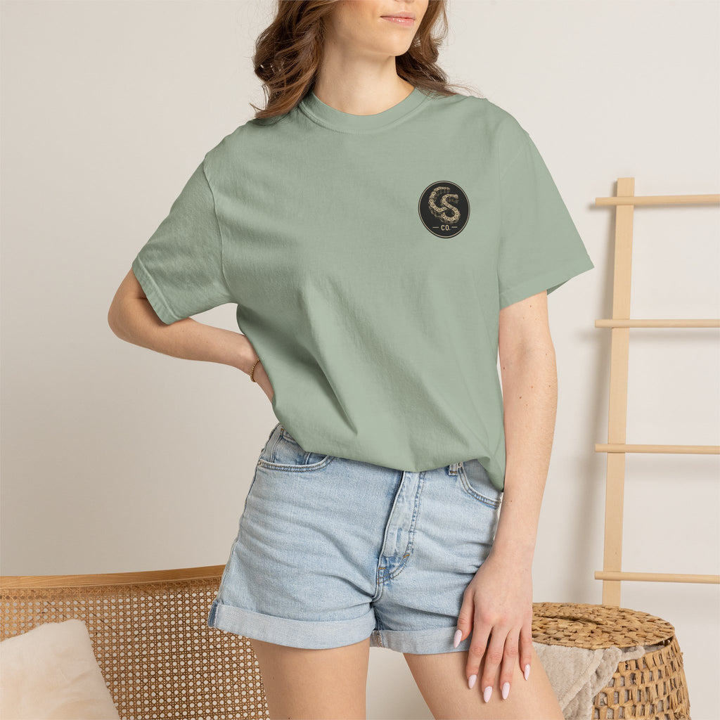 Alien Abduction Motorcycle T‑Shirt — Sci‑Fi Desert Rider Tee