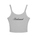 Bridesmaid Spaghetti Strap Tank Top — Elegant Script Bridal Party Tank