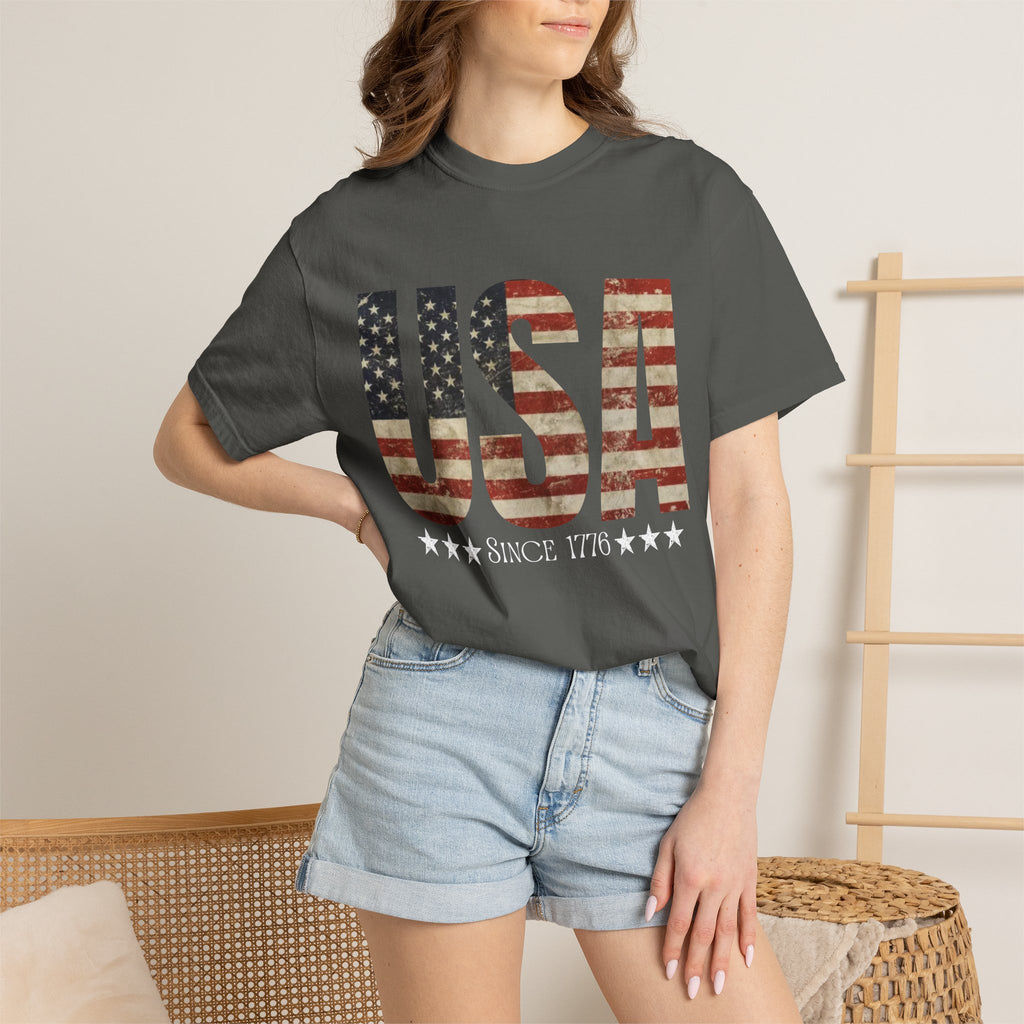 USA Since 1776 Vintage Flag T-Shirt