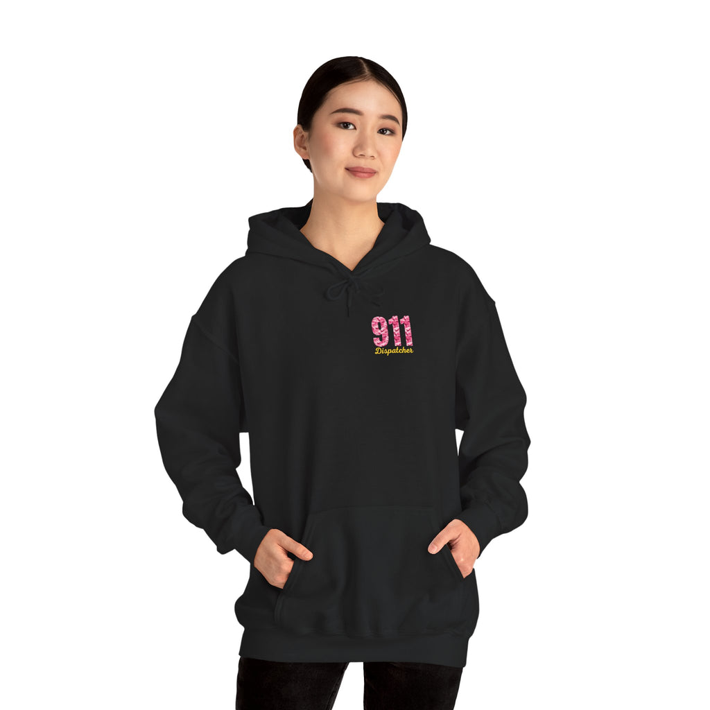 911 Dispatcher Hoodie — Pink Camo Emergency Dispatcher Gift