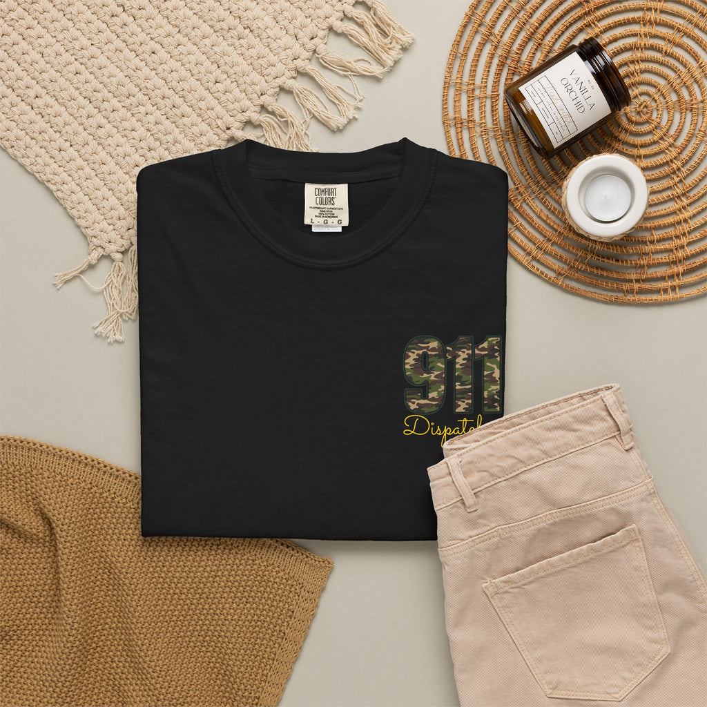 Dispatcher 911 T-Shirt — Camo 911 Dispatcher Tee