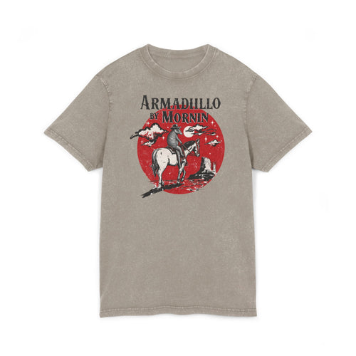 Acid Washed Round Neck Tee