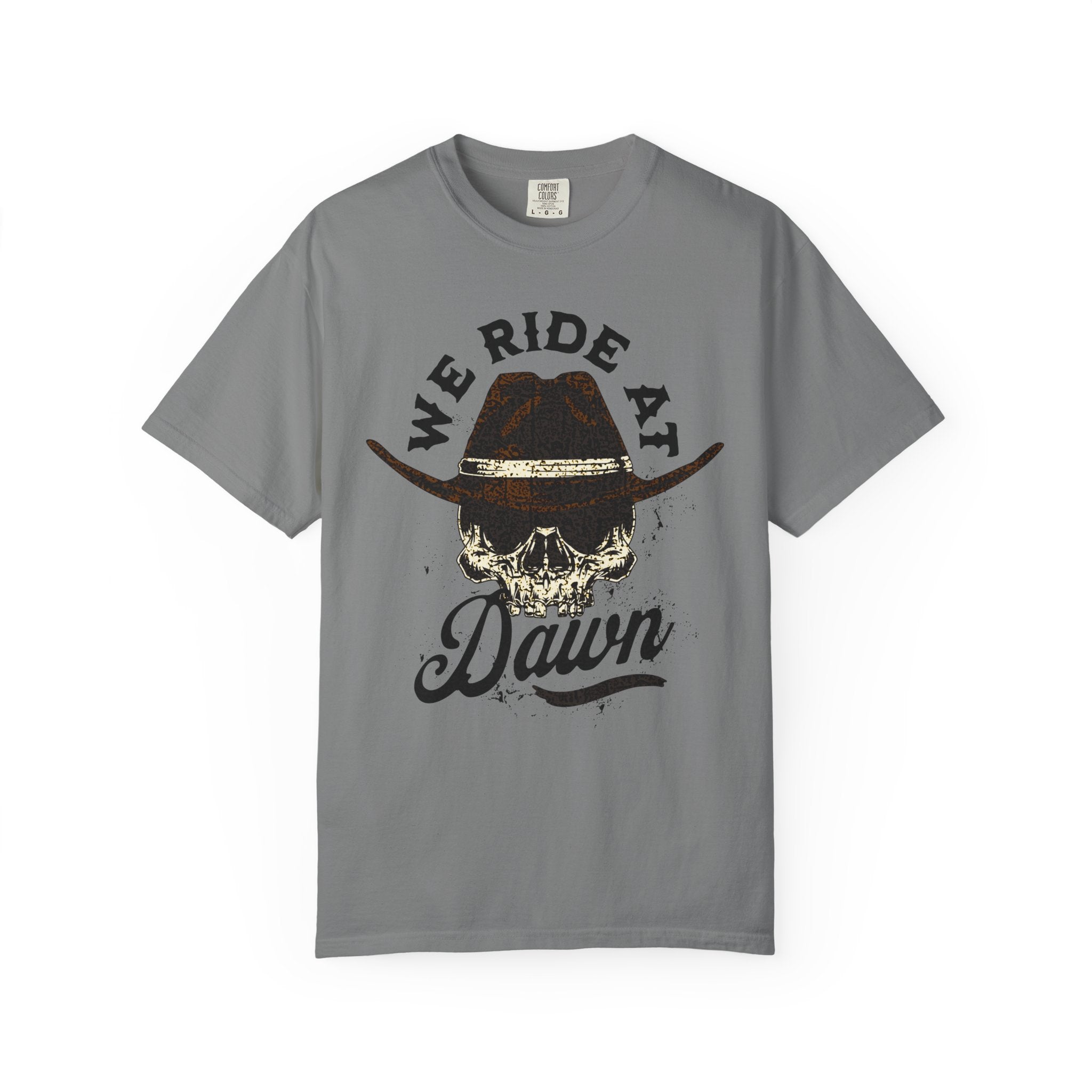 We Ride at Dawn Skull Tee