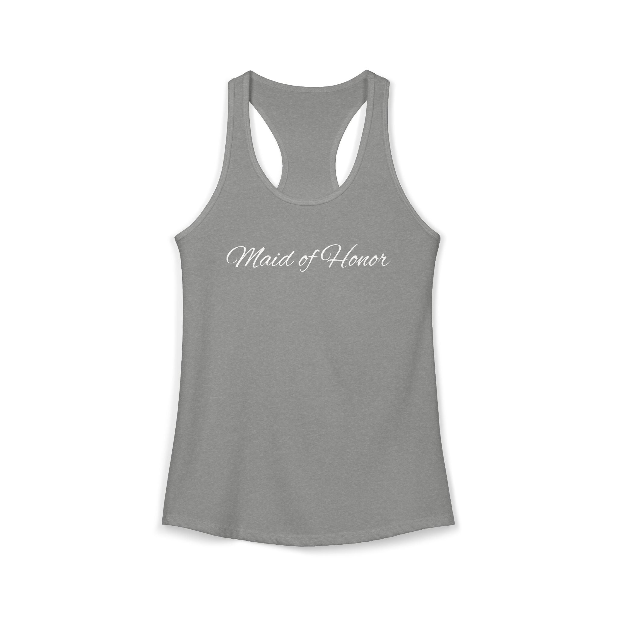 Personalized Racerback Tank — Bridal Party Getting Ready Top