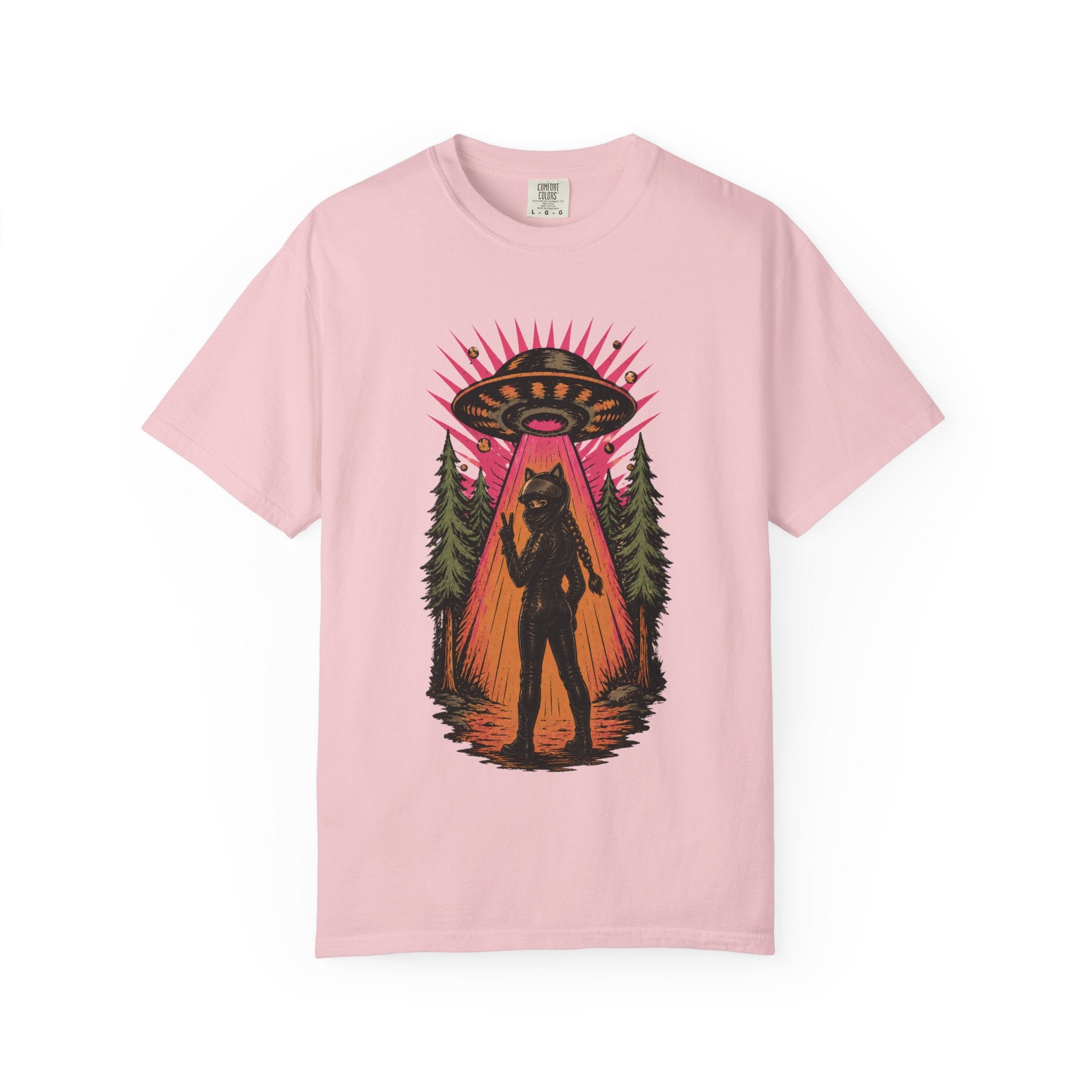 Beam Me Up Retro Rider T-shirt | Funny Quote Sci-Fi Tee