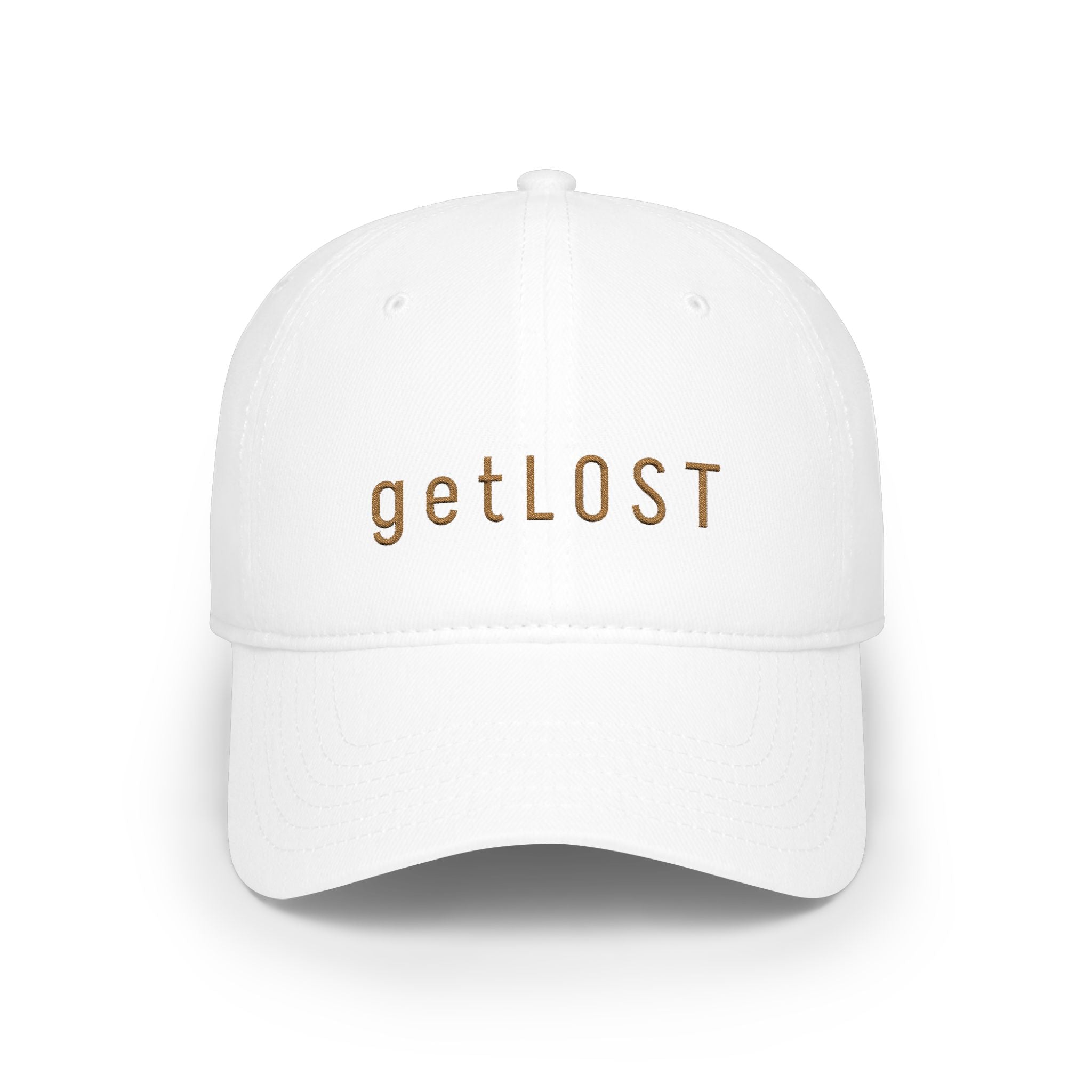getLOST Embroidered Baseball Cap — Minimal Adventure Hat