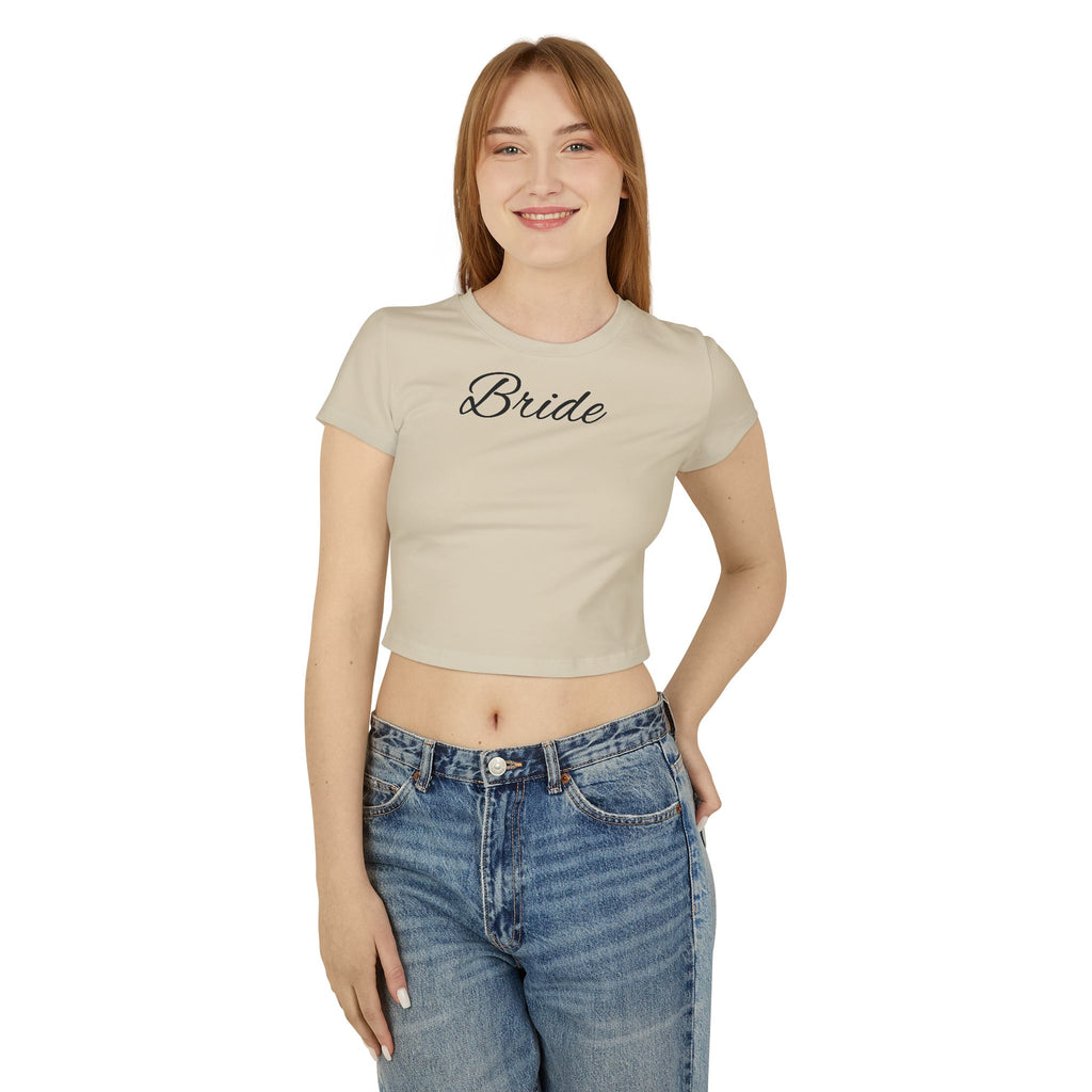 Bride Baby Tee — Bridal Party Crop Top for Bachelorette & Wedding Events