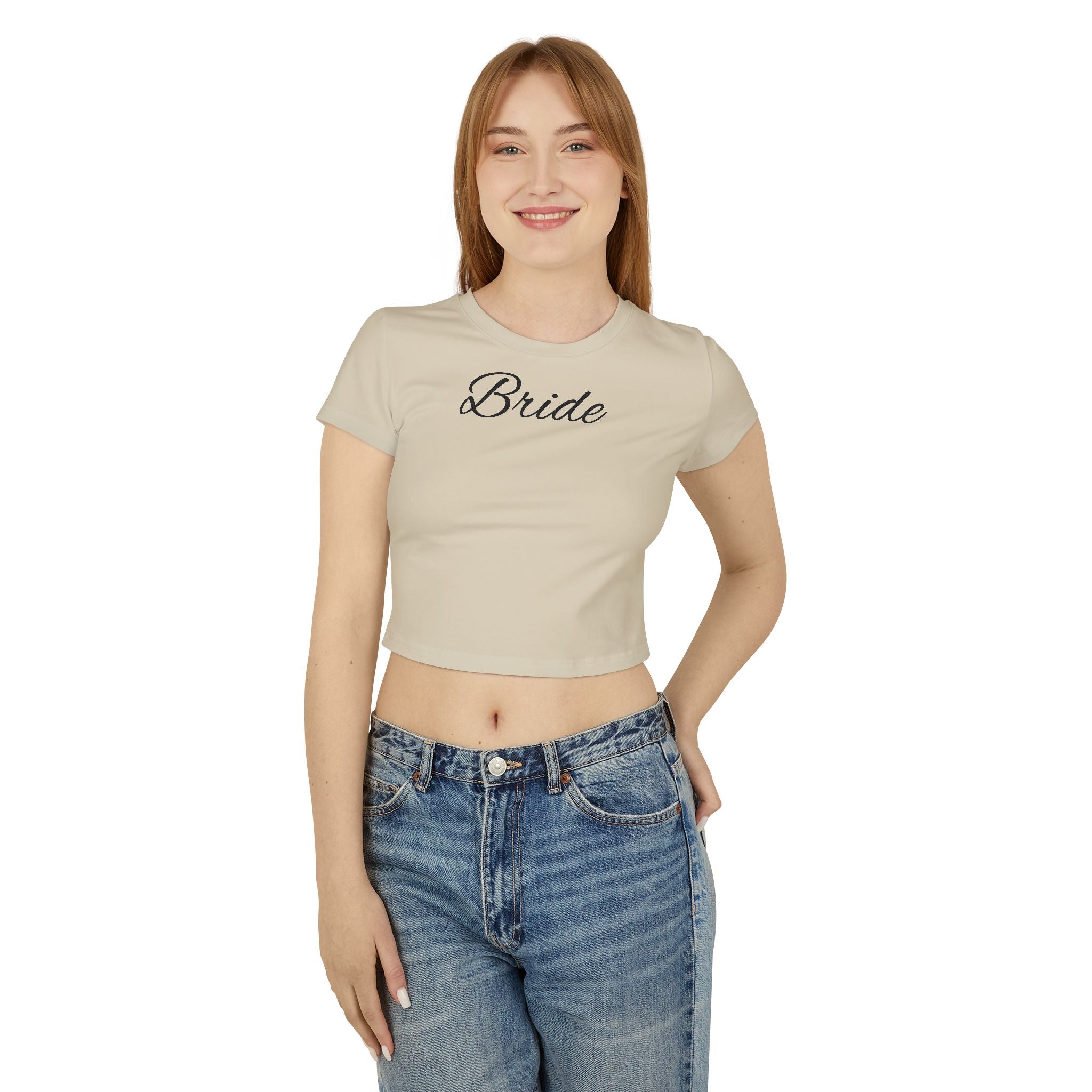Bride Baby Tee — Bridal Party Crop Top for Bachelorette & Wedding Events