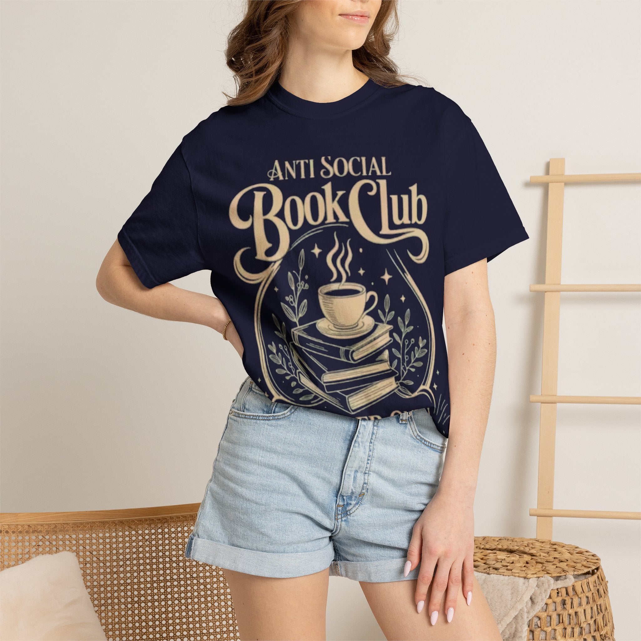Anti Social Book Club T-Shirt — 'Member Only' Literary Tee