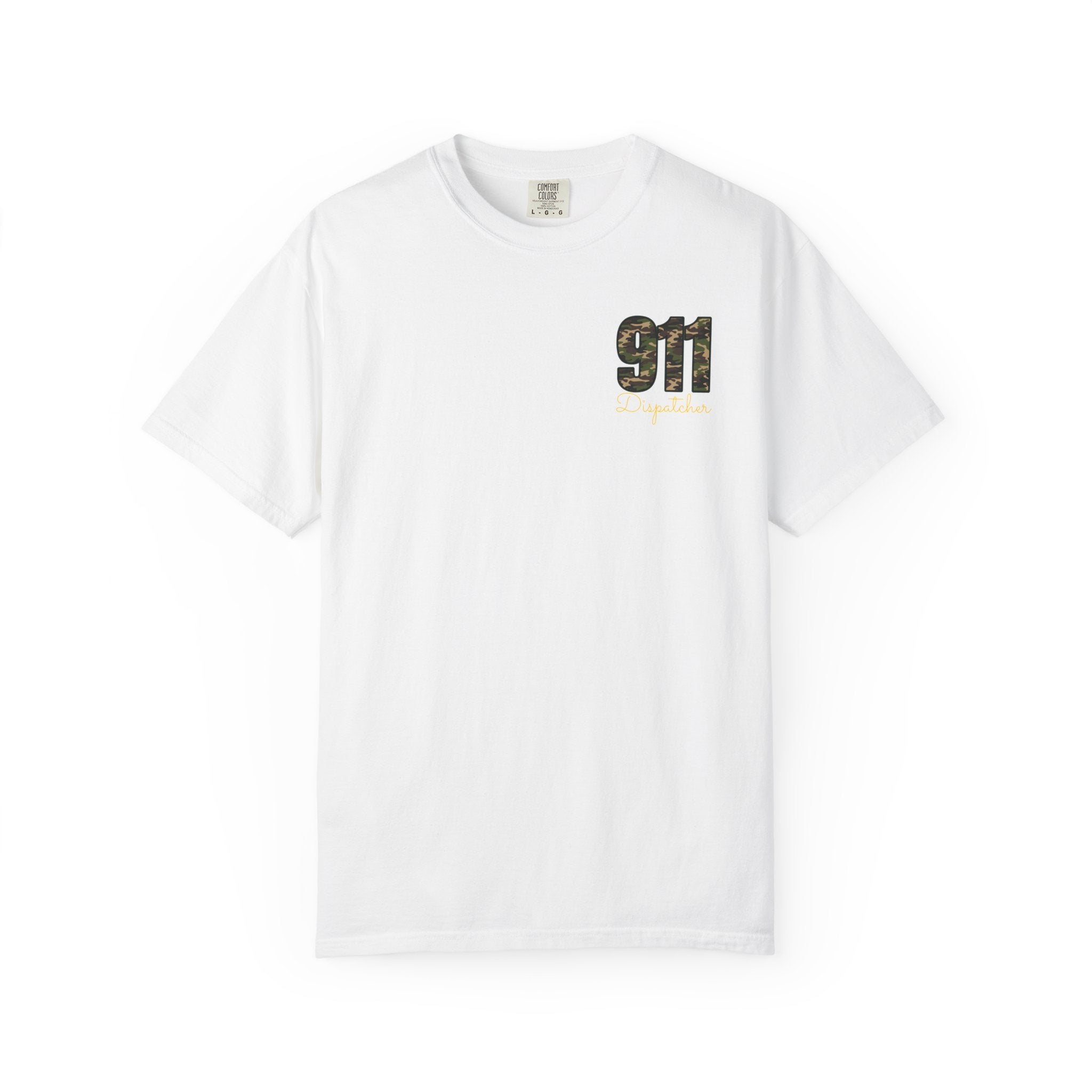 Dispatcher 911 T-Shirt — Camo 911 Dispatcher Tee