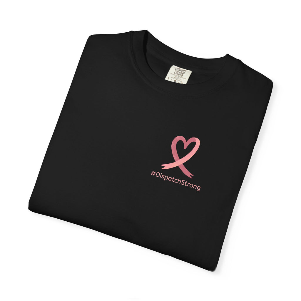 Support Ribbon T-Shirt — #DispatchStrong Breast Cancer Awareness Tee