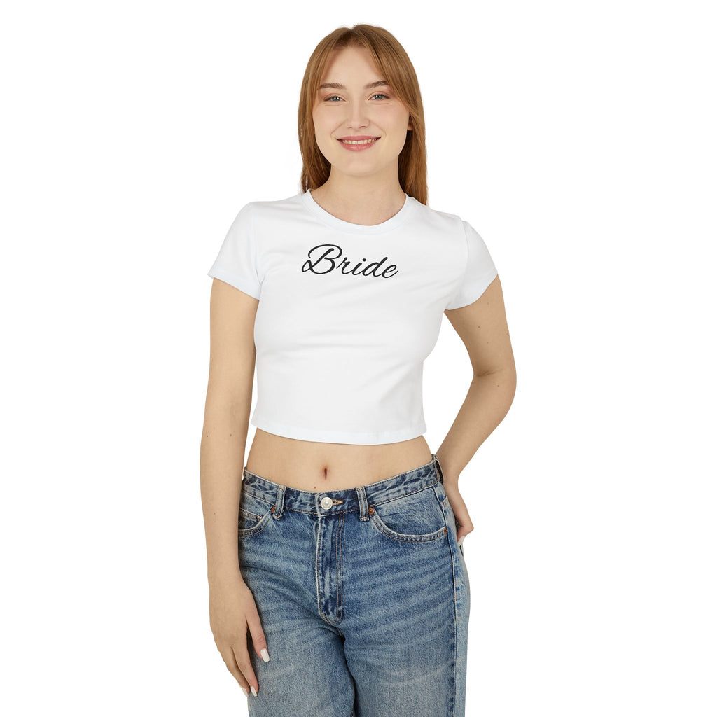 Bride Baby Tee — Bridal Party Crop Top for Bachelorette & Wedding Events