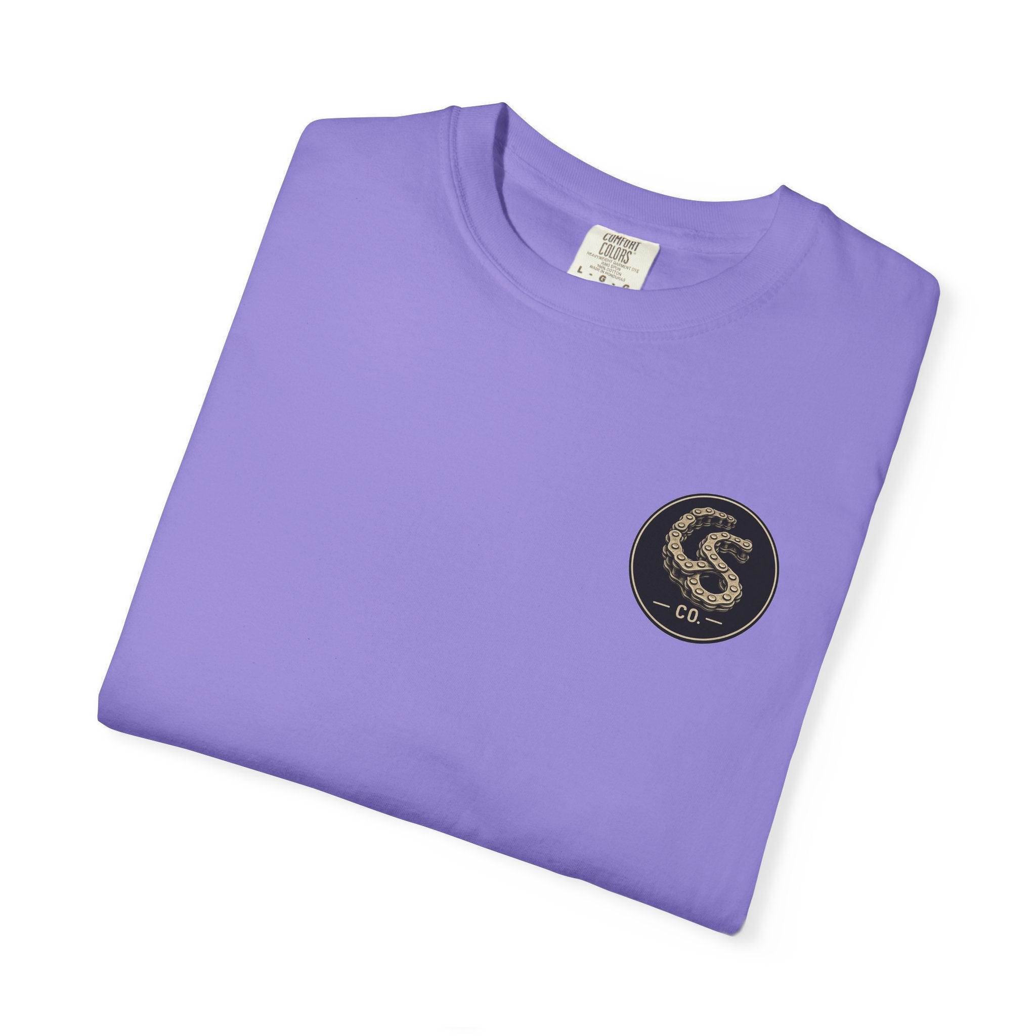 Alien Abduction Motorcycle T‑Shirt — Sci‑Fi Desert Rider Tee