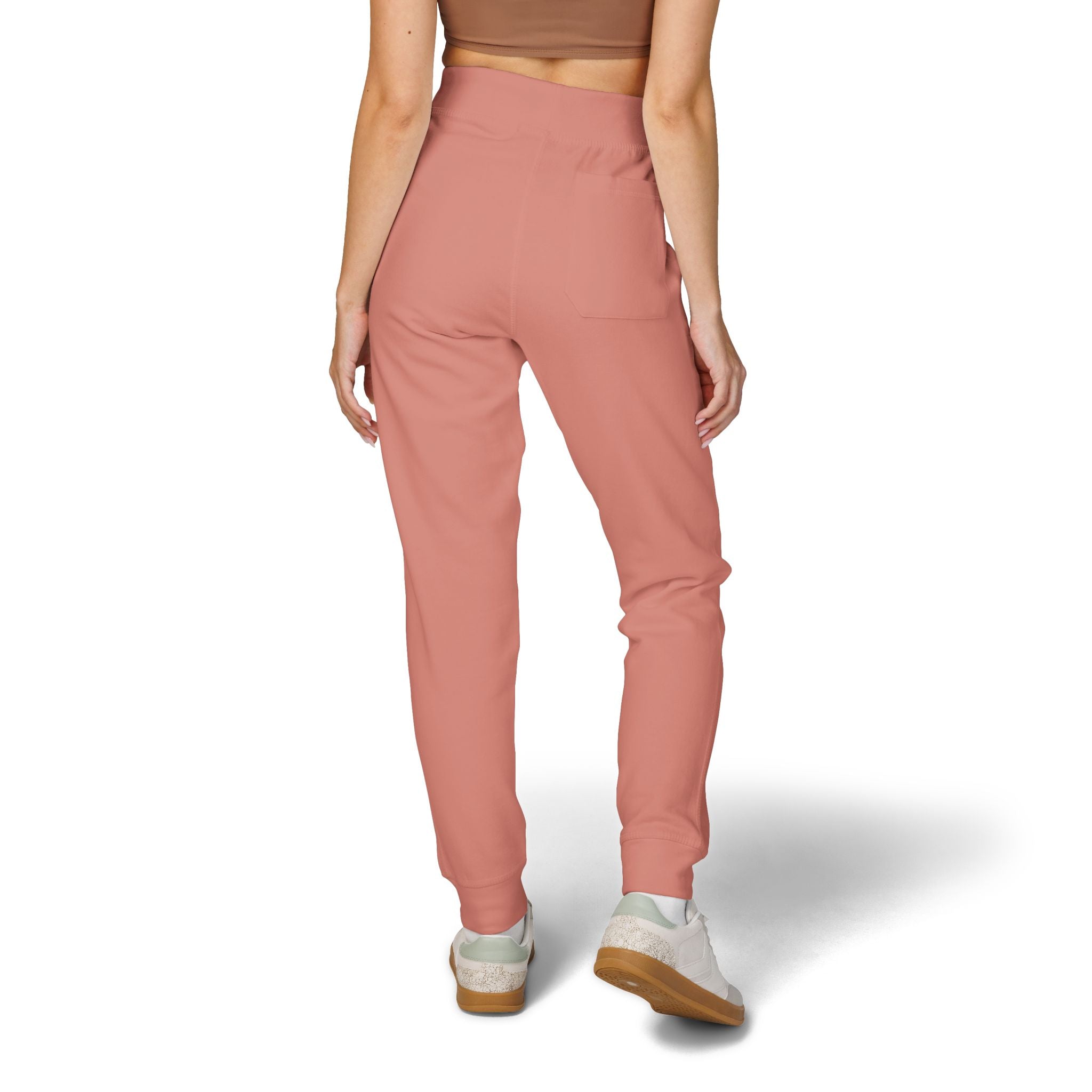 Embroidered Coral Fleece Sweatpants – Cozy 'Just Breathe' Loungewear