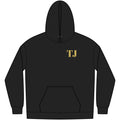 Embroidered Initials Hoodie — Personalized 'TJ' Men's Fleece Hoodie