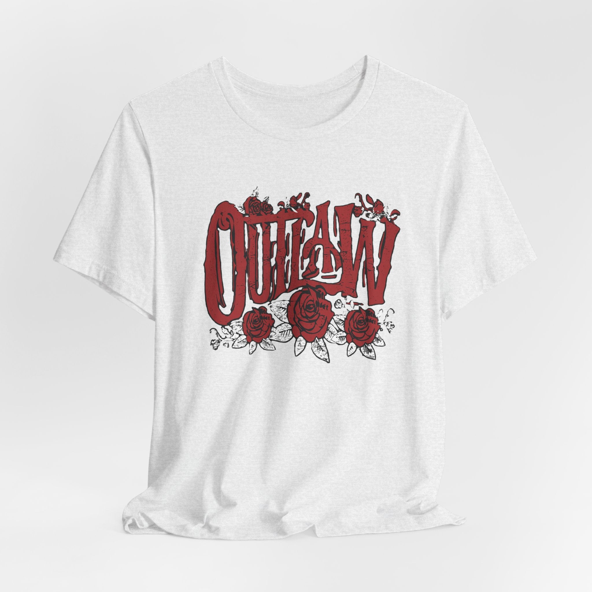 Outlaw Rose Vintage Gothic Floral T-Shirt
