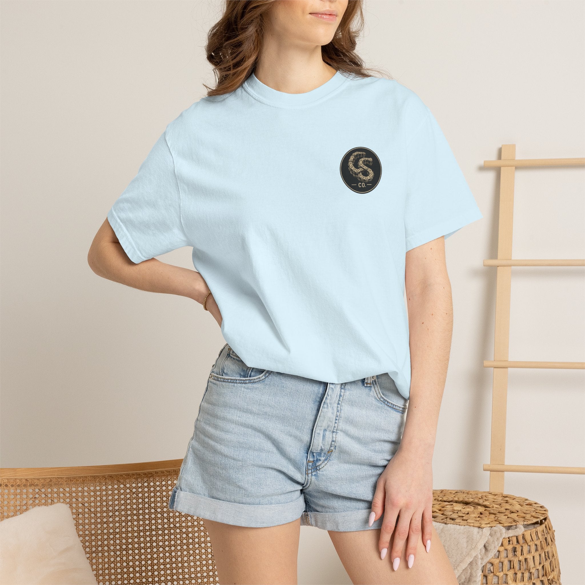 Alien Abduction Motorcycle T‑Shirt — Sci‑Fi Desert Rider Tee
