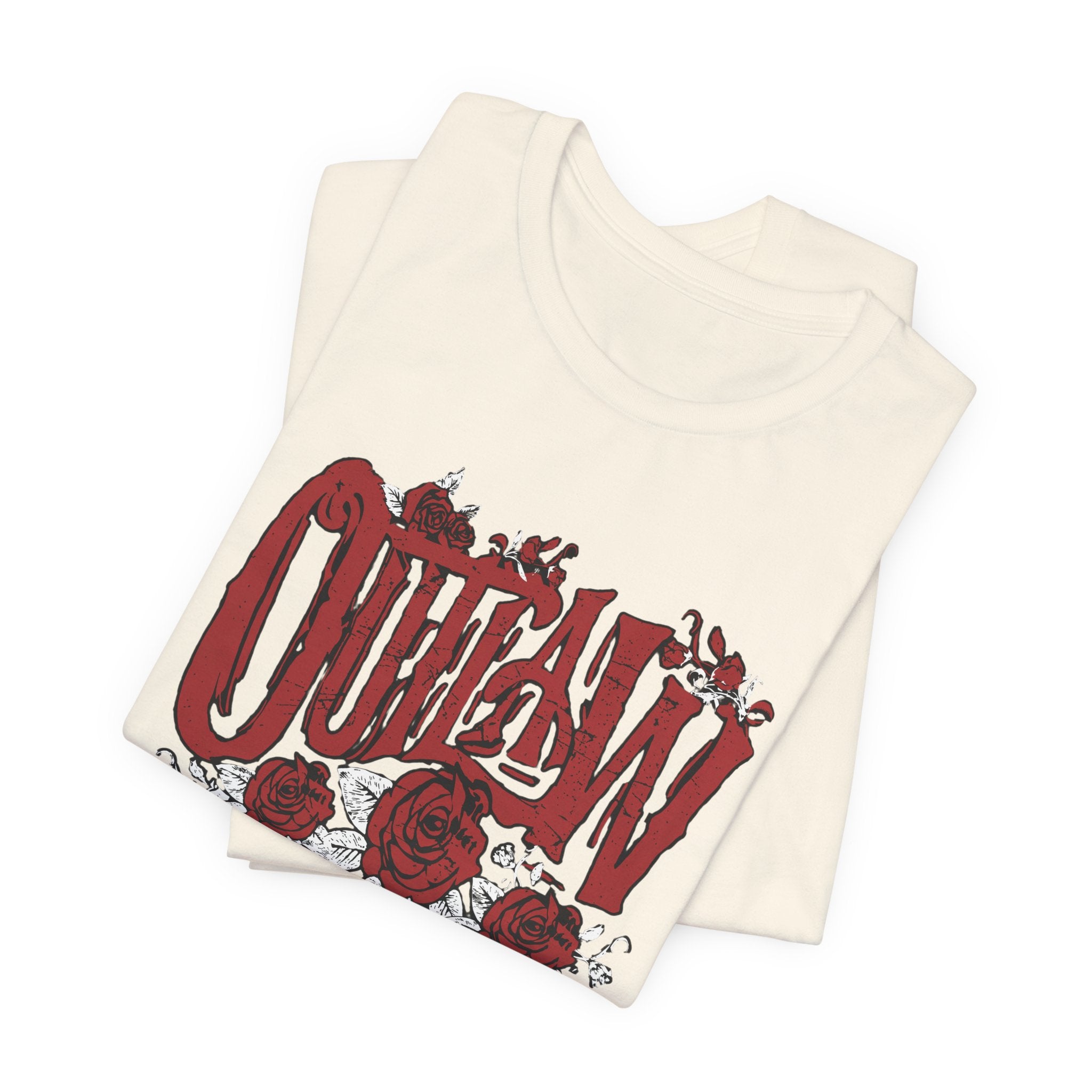 Outlaw Rose Vintage Gothic Floral T-Shirt