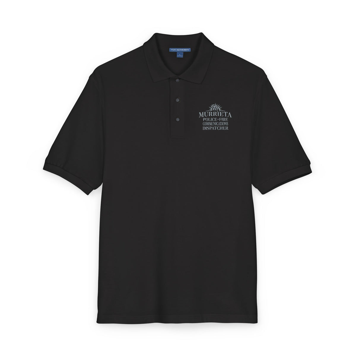 MPD DISPATCH Unisex Black Polo