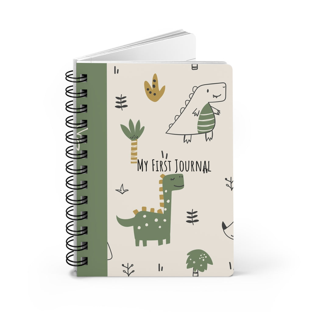 My First Journal — Cute Dinosaur Spiral Notebook for Kids (Hello! Dino)