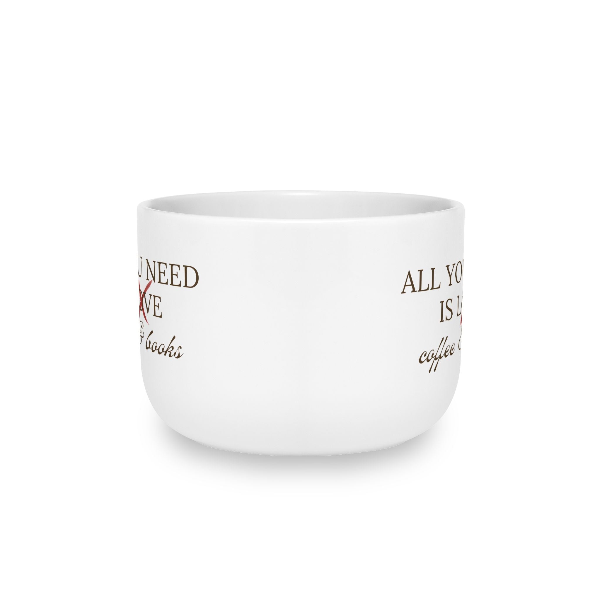 All You Need Is Coffee & Books Latte Mug – 25oz Ceramic