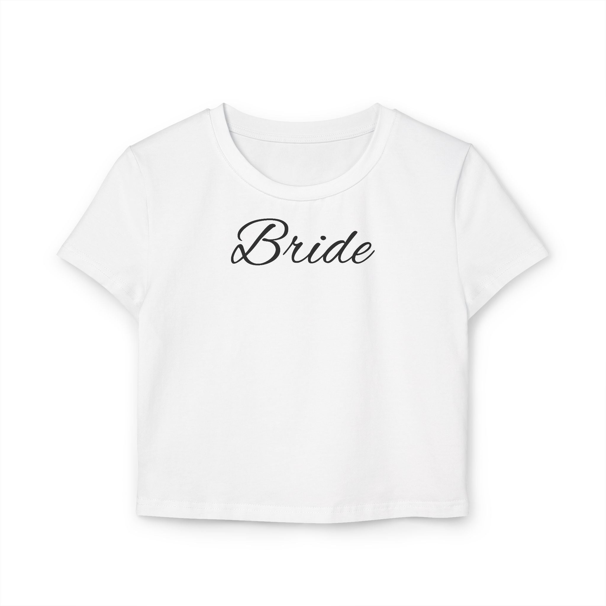 Bride Baby Tee — Bridal Party Crop Top for Bachelorette & Wedding Events