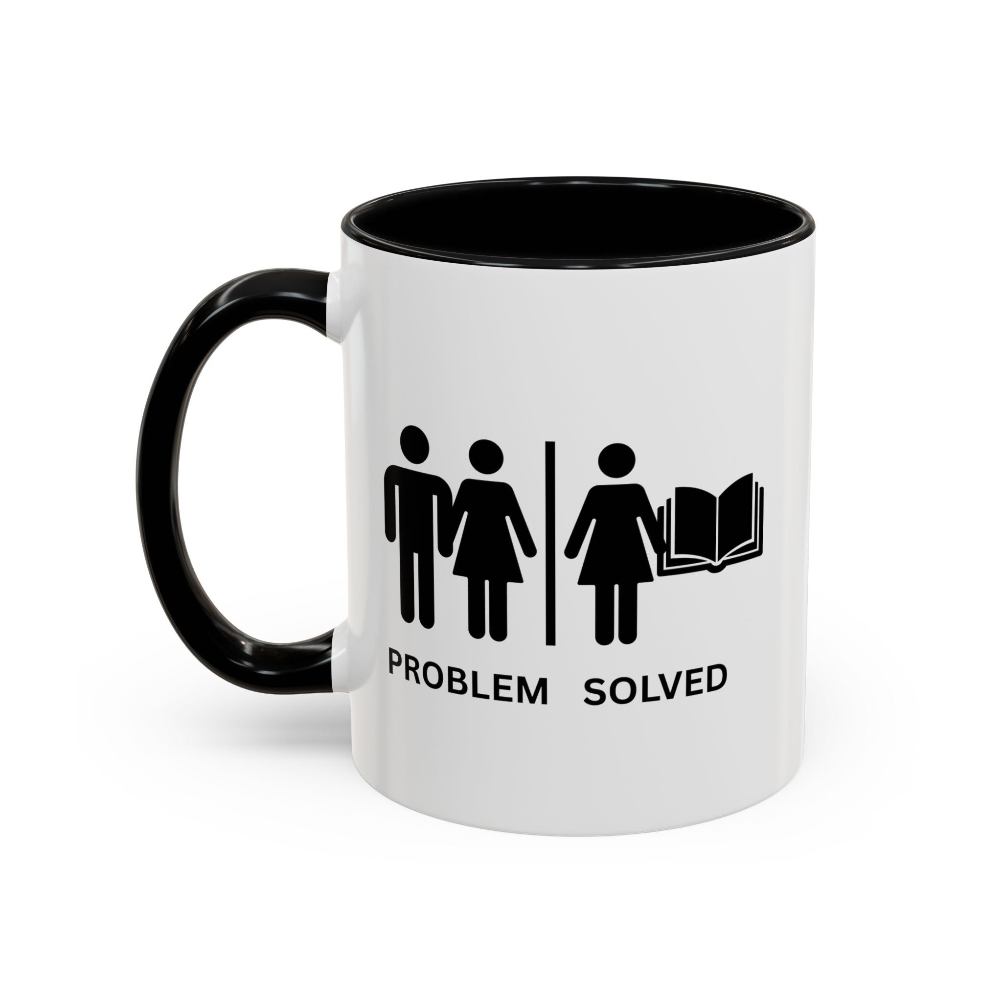 Coffee Mug — Problem Solved Funny Book Lover Gift