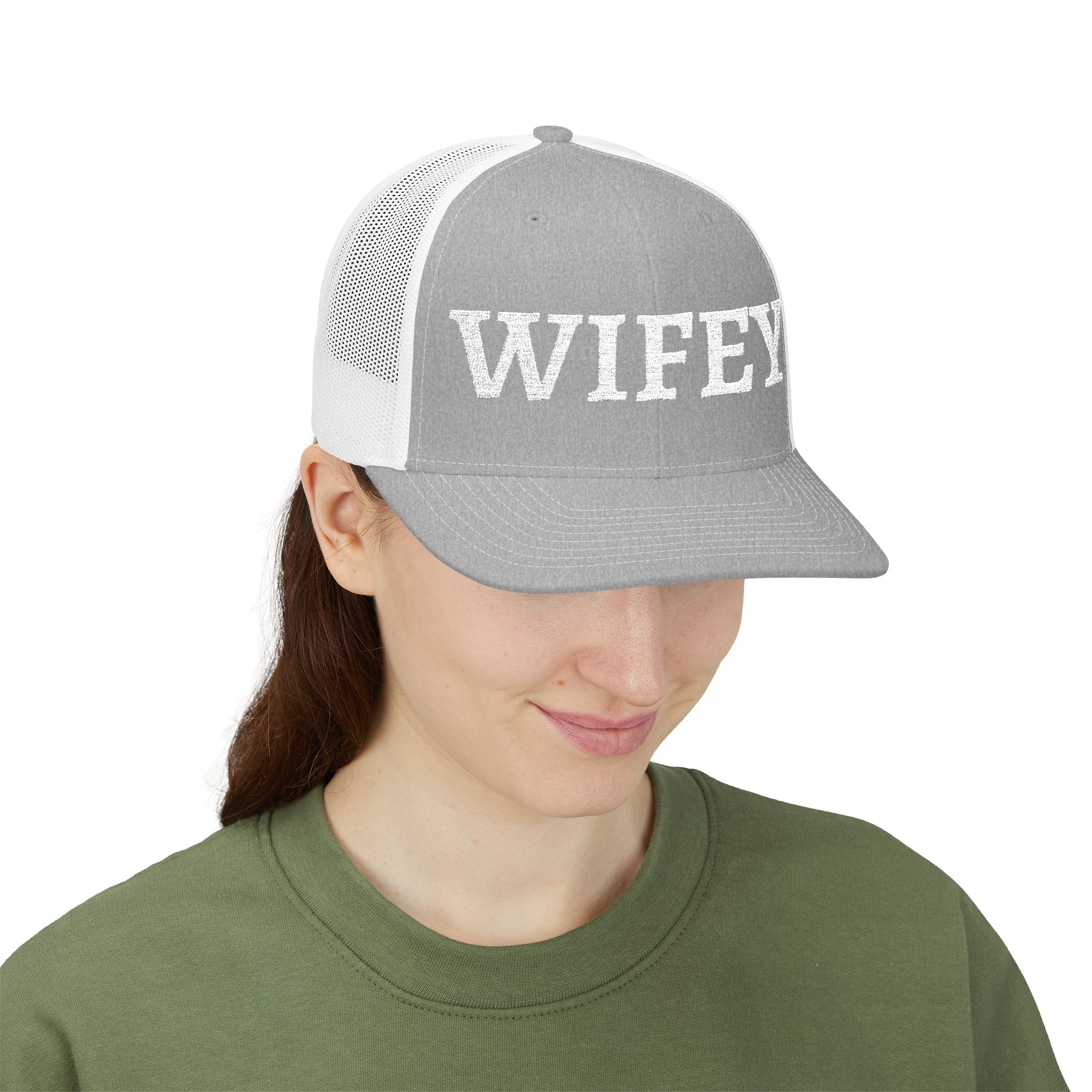 Wifey Trucker Hat – Embroidered Snapback Cap for Brides, Bachelorette & Newlyweds