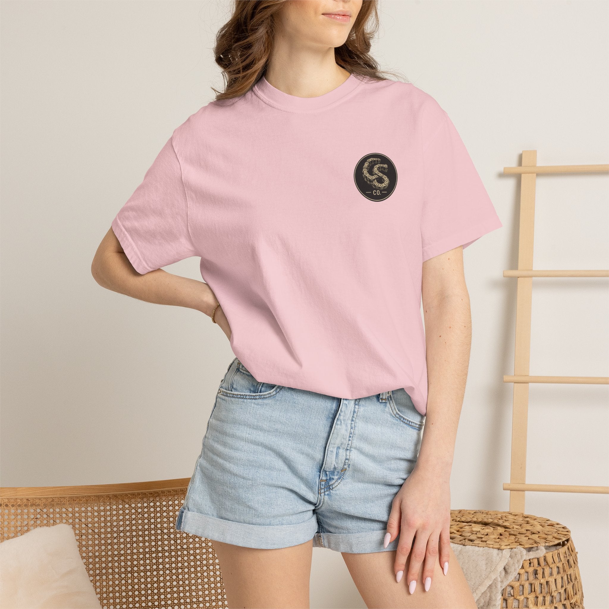 Alien Abduction Motorcycle T‑Shirt — Sci‑Fi Desert Rider Tee