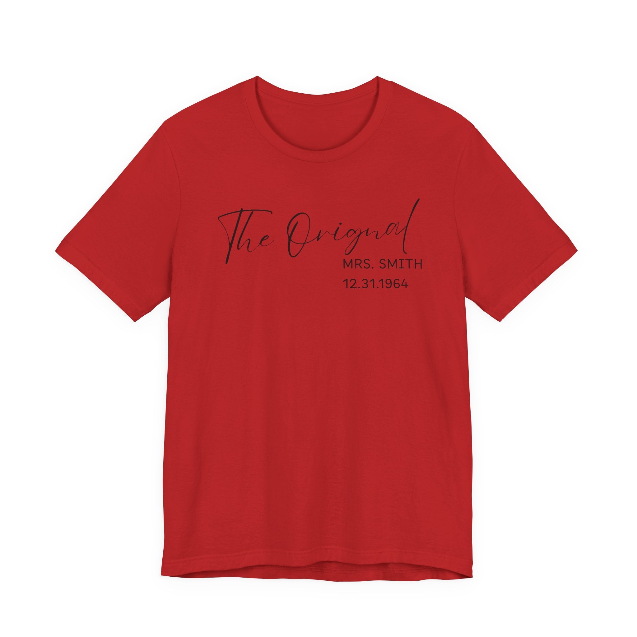 The O.G. Mrs. Script Bridal T-Shirt — Personalized Mrs. Tee