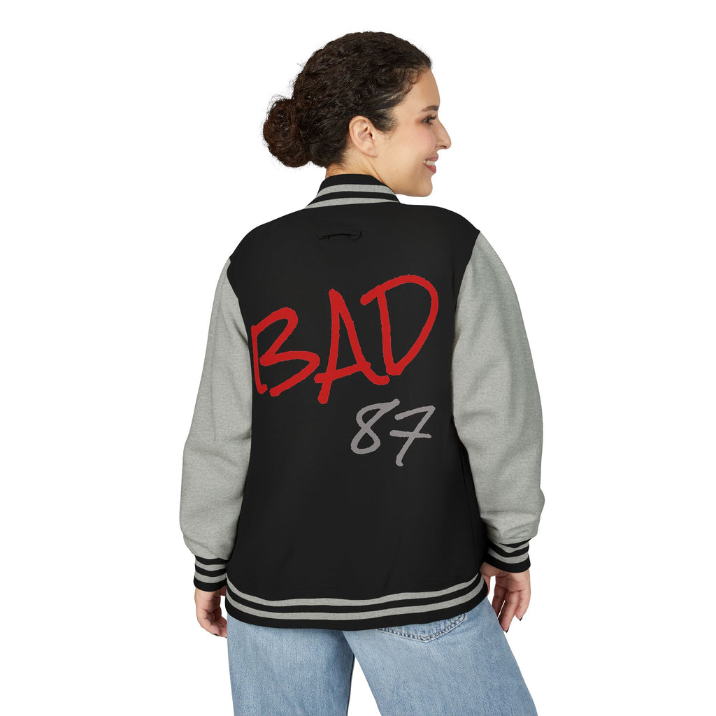 BAD 87 Varsity Letterman Jacket | MJ-Inspired Streetwear Bomber