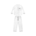 Personalized Women's Satin Pajama Set - Luxurious Silk-Feel Sleepwear